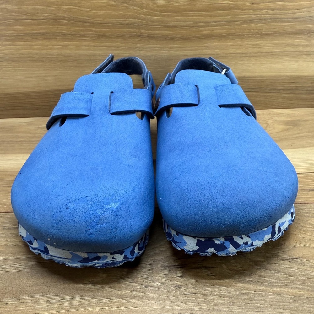 Birkenstock Birkis Tokio Clogs Womens 7 N EU 38 Blue Slip On Comfort Shoes - Picture 3 of 10